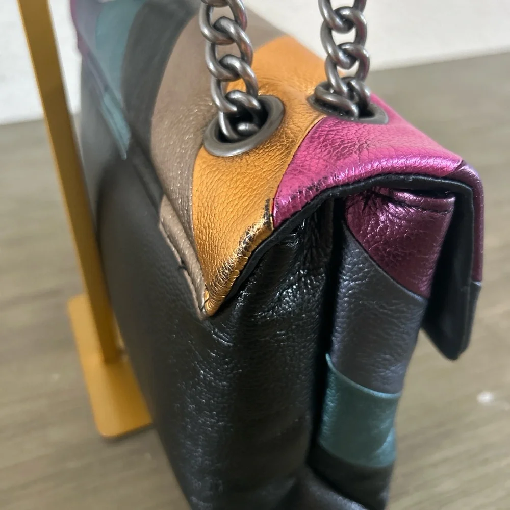 Kurt Geiger Kensington Multicolor Striped Women's Bag - Picture 7 of 9